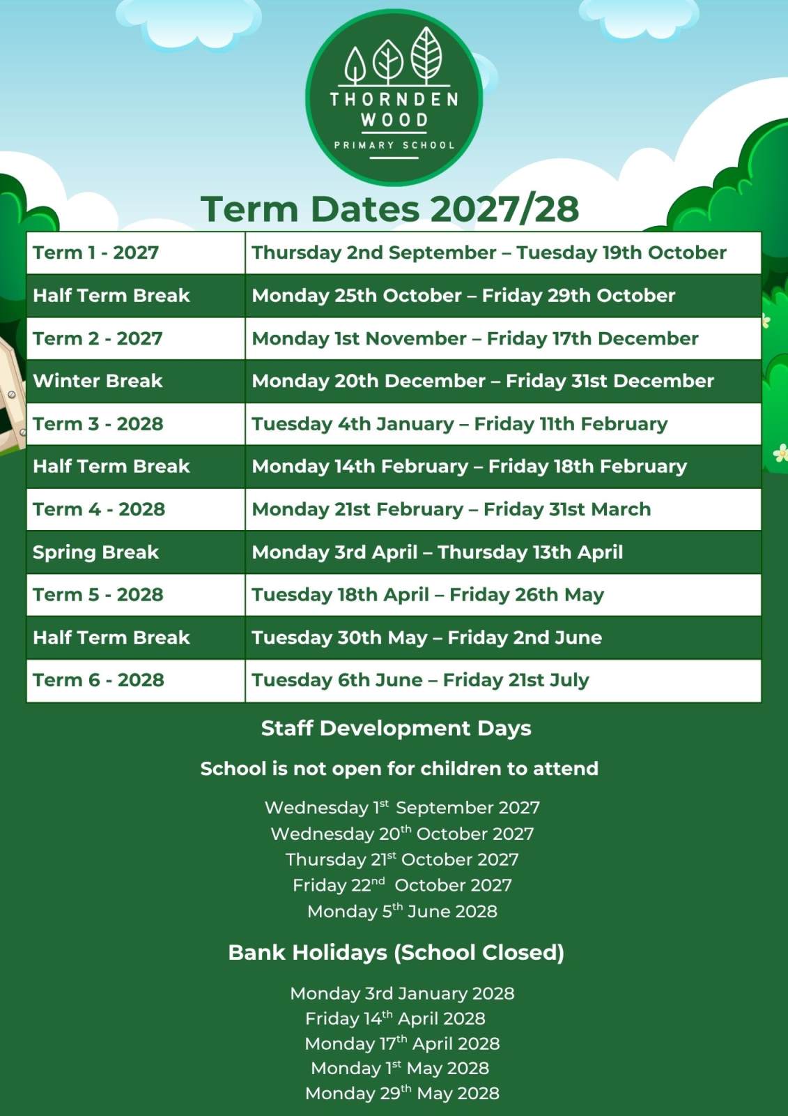 Term Dates
